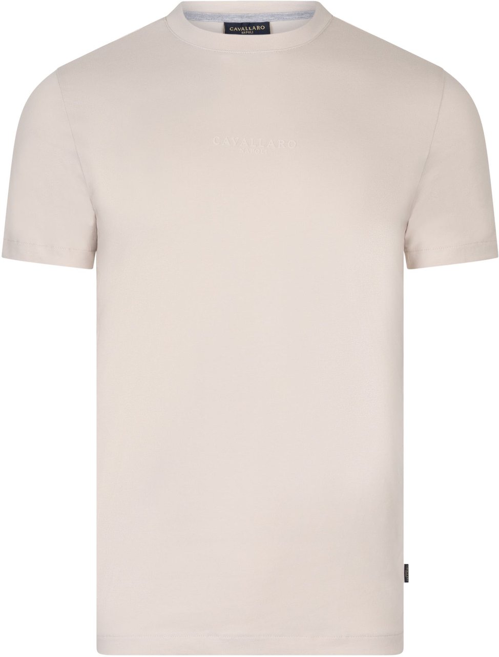 Cavallaro Cavallaro Bari Tee T-shirts Ecru 117261010 Wit