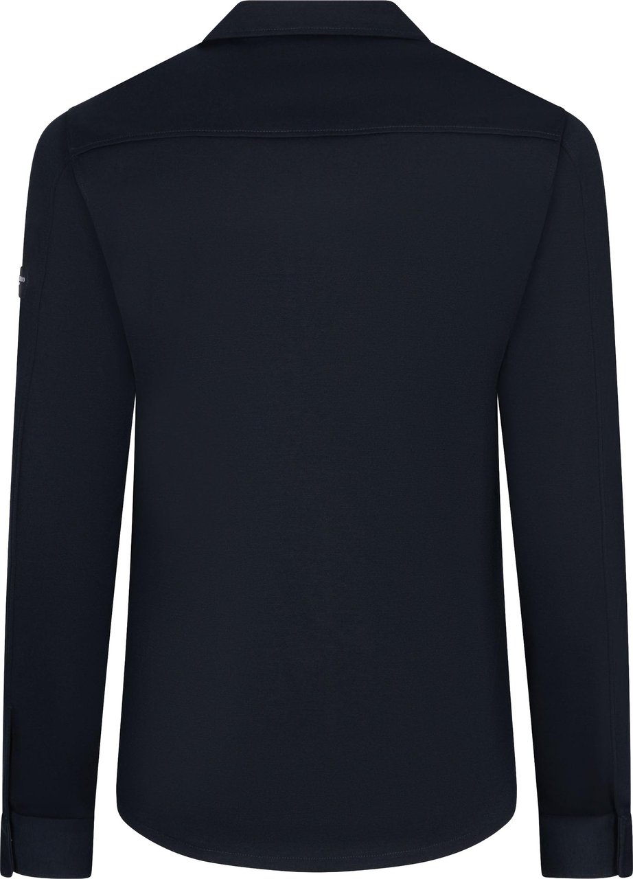 Cavallaro Zerino Overshirt Overshirts Donkerblauw 123261012 Blauw