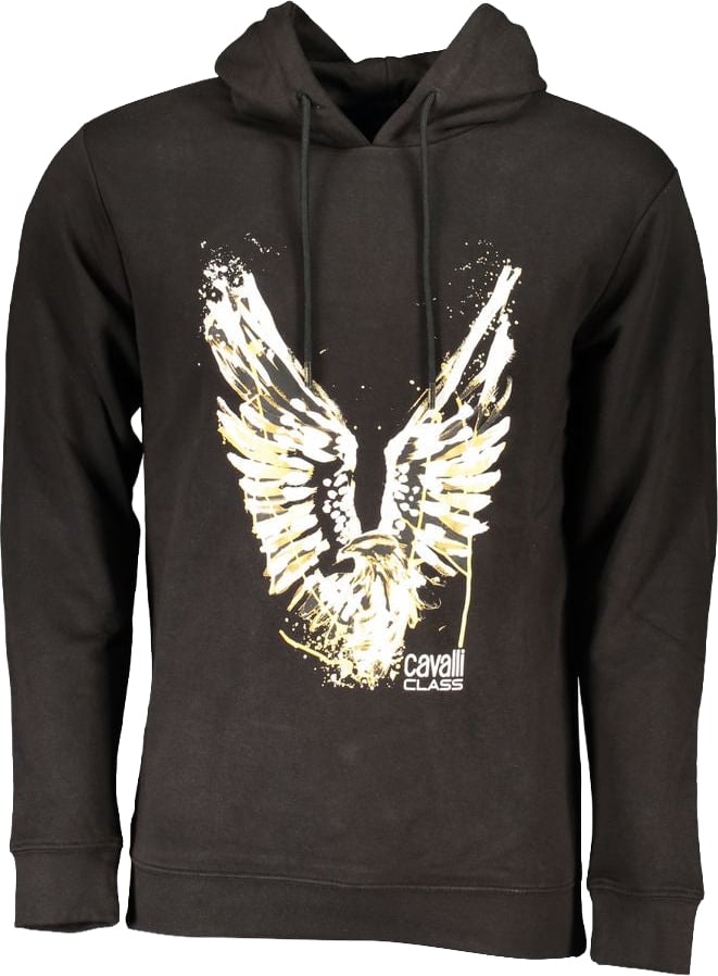 Cavalli Class "Nero Cotton Men Hoodie" Oranje
