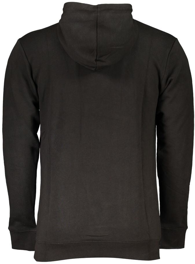 Cavalli Class Black Cotton Men's Hooded Sweatshirt Zwart