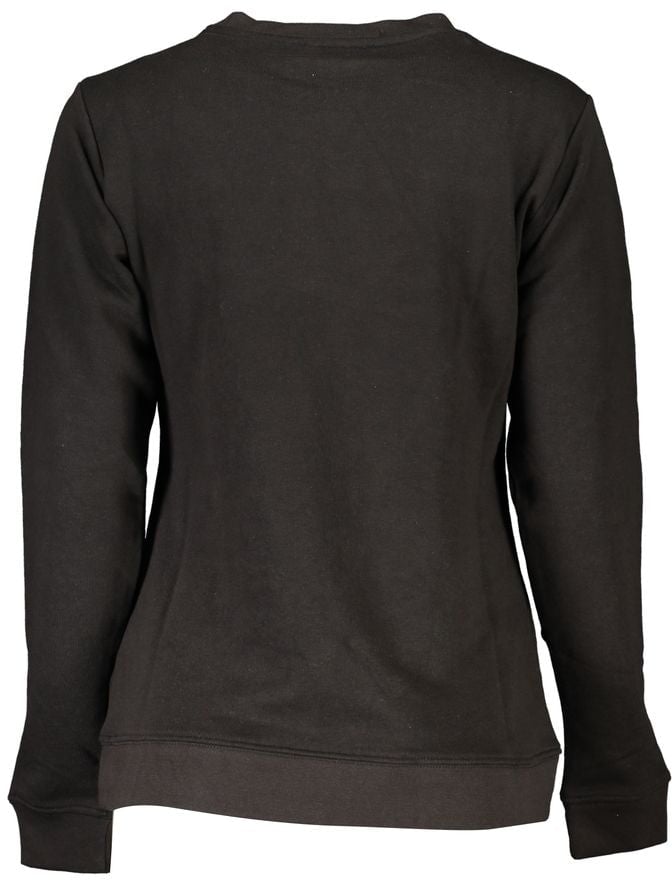 Cavalli Class Black Cotton Women Sweatshirt Zwart