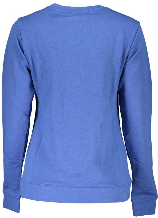 Cavalli Class Blue Cotton Women's Sweatshirt Blauw