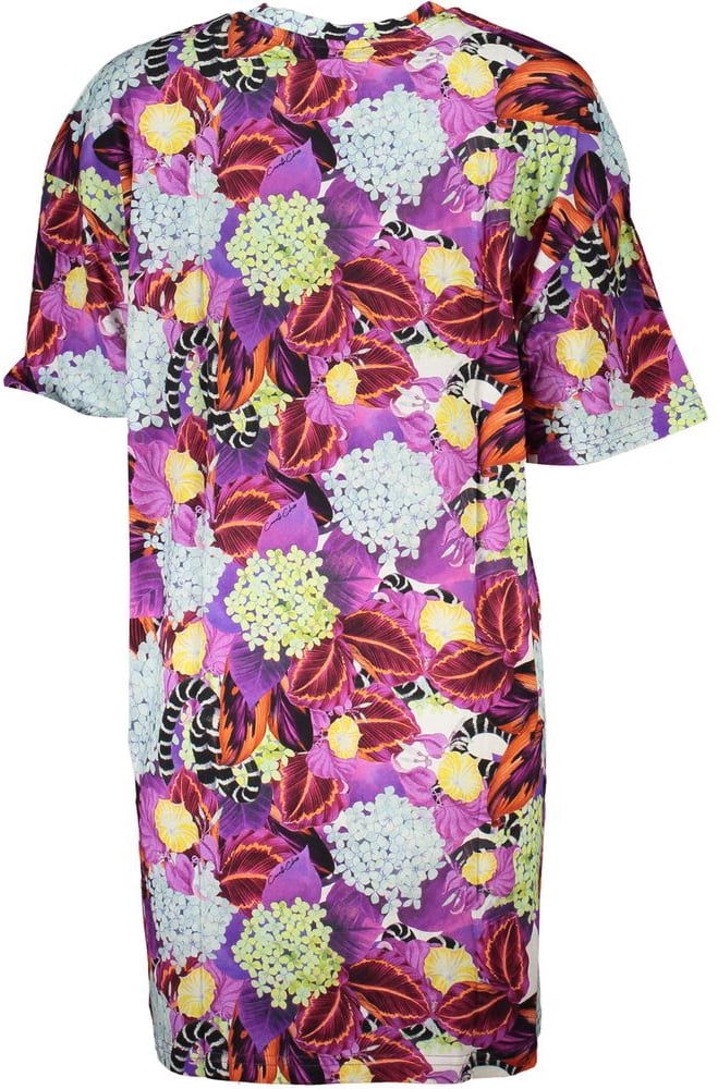 Cavalli Class Viola Cotton Women Dress Paars