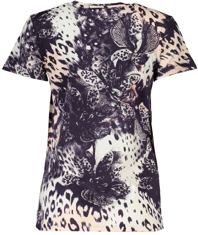 Cavalli Class Pink Cotton Women T-Shirt Blauw