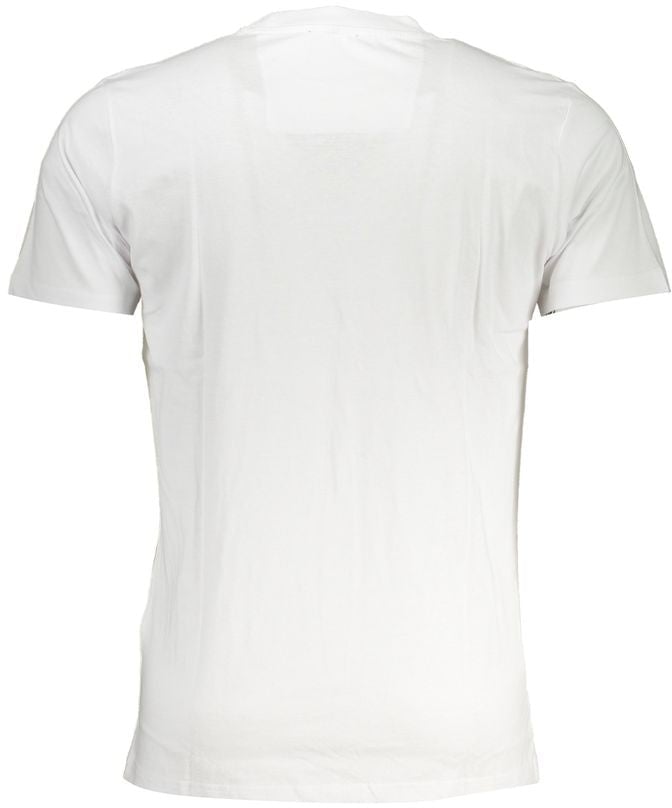 Cavalli Class Bianco Cotton Men T-Shirt Wit