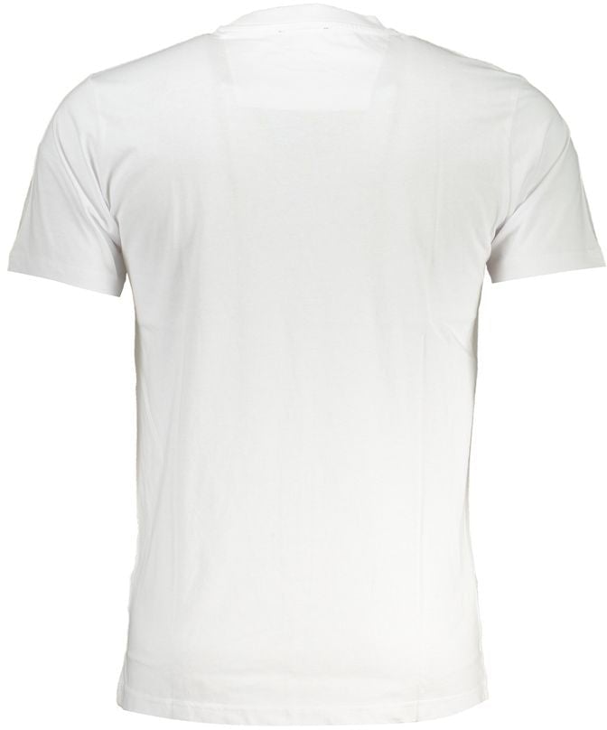 Cavalli Class Bianco Cotton Men T-Shirt Wit