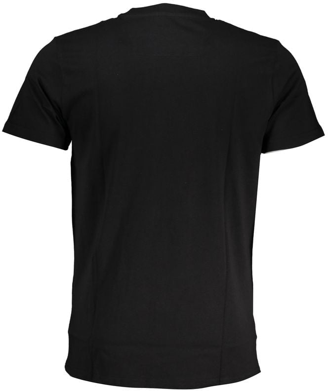 Cavalli Class Nero Cotton Men T-Shirt Zwart