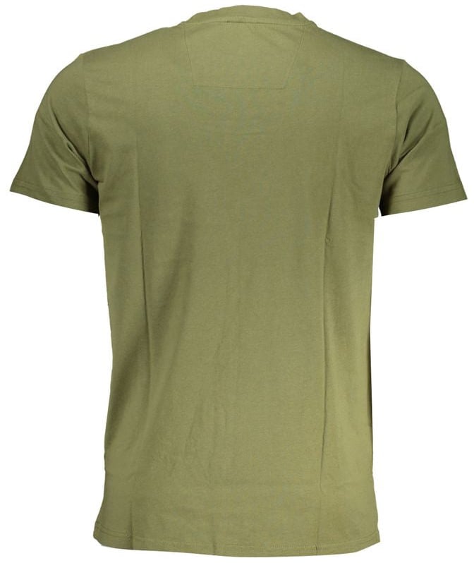 Cavalli Class Verde Cotton Men T-Shirt Groen