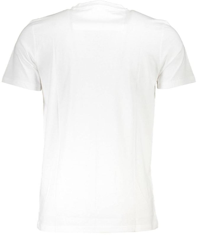 Cavalli Class Bianco Cotton Men T-Shirt Rood