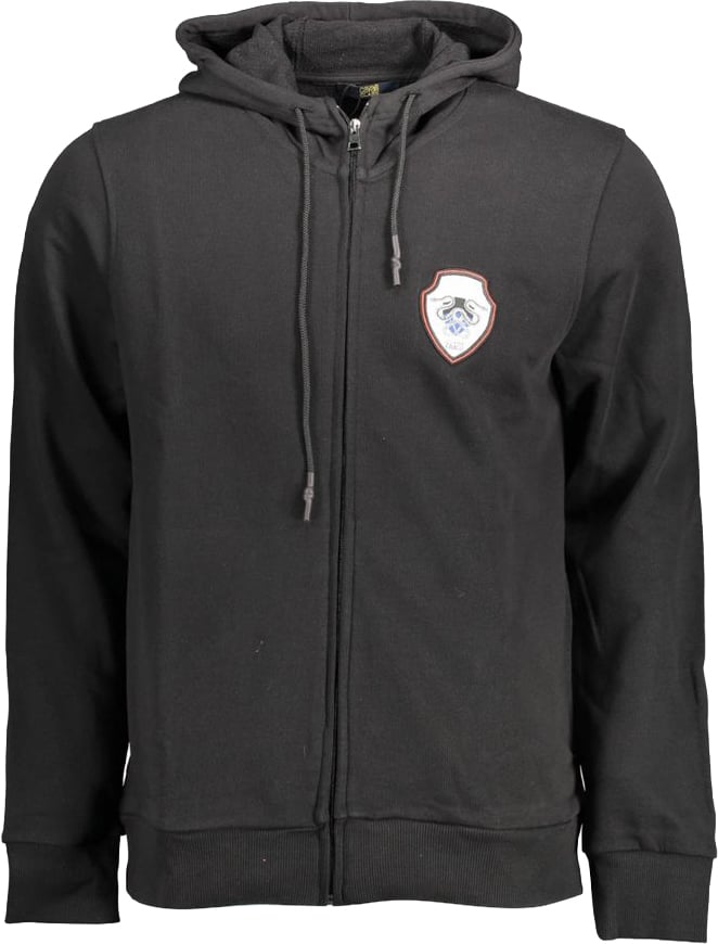 Cavalli Class Black Cotton Men's Hoodie Zwart