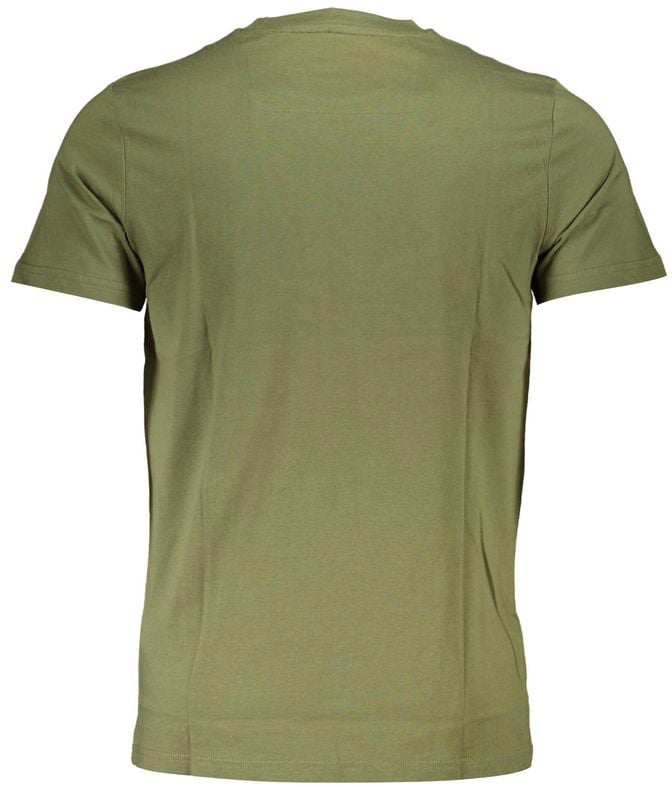 Cavalli Class Verde Cotton Men T-Shirt Wit