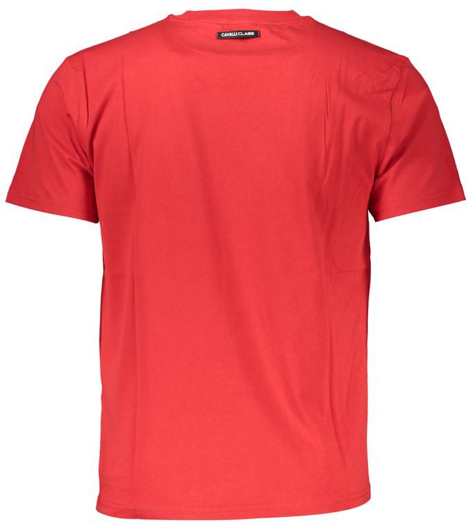 Cavalli Class Red Cotton Men's T-Shirt Rood