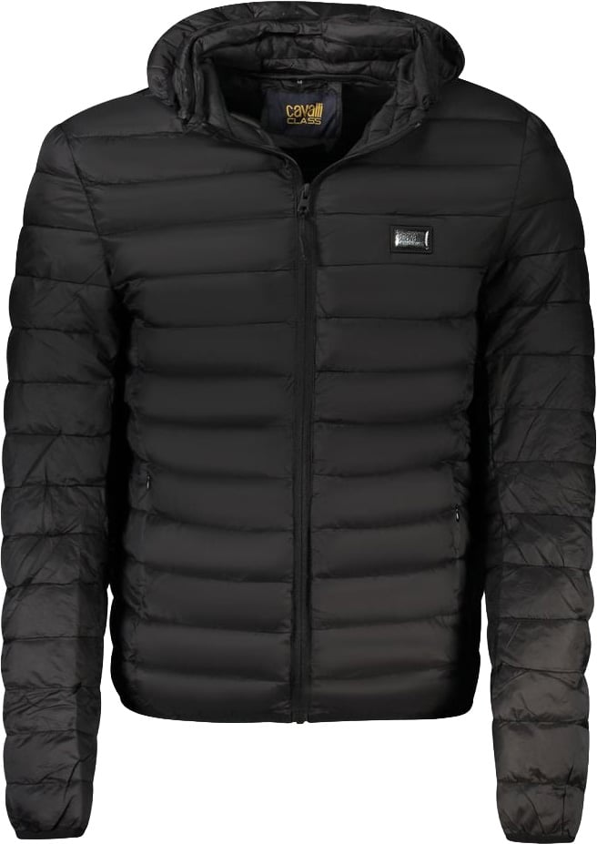 Cavalli Class Black Polyester Men's Jacket Zwart