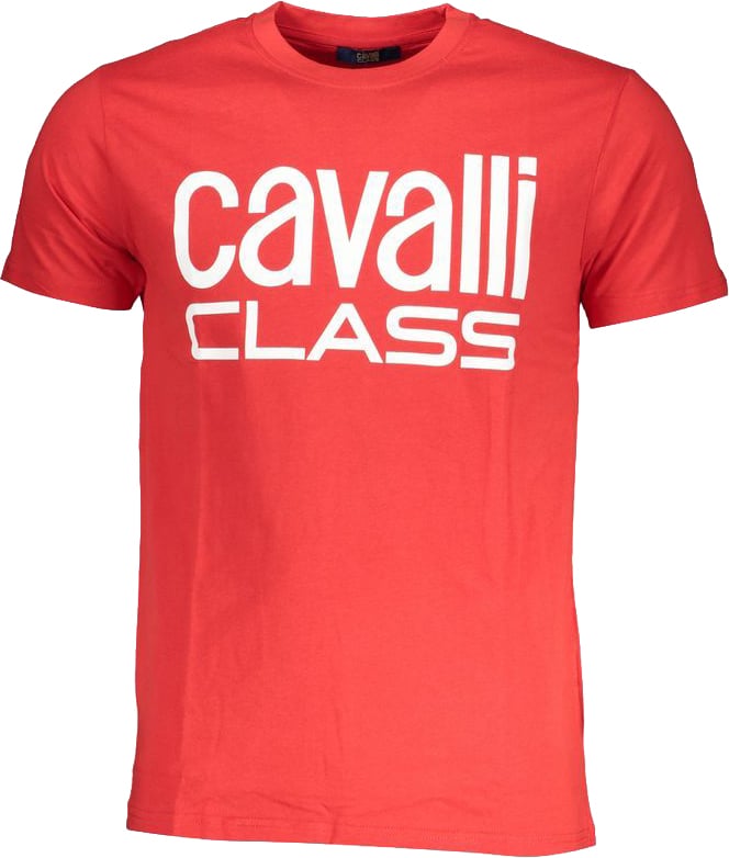 Cavalli Class Multicolor Cotton T-Shirt Divers