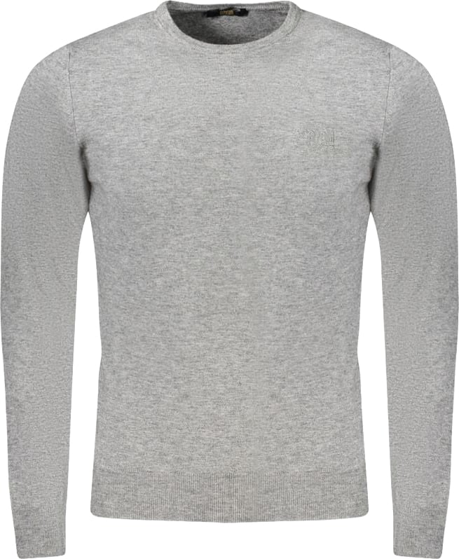 Cavalli Class Grigio Viscosa Men's Sweater Grijs