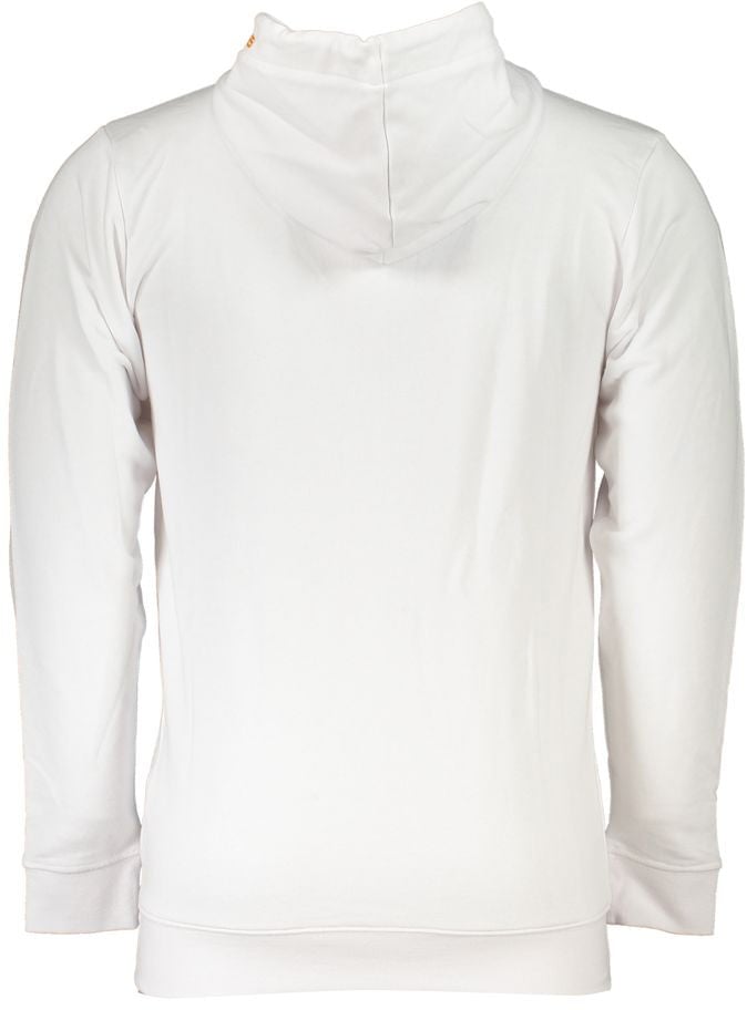 Cavalli Class White Cotton Men Sweatshirt Wit