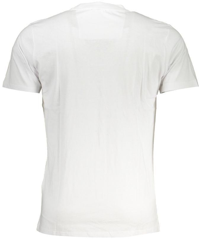 Cavalli Class White Cotton Men T-Shirt Wit
