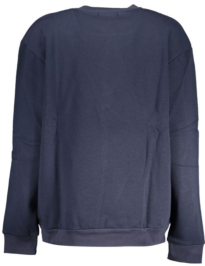 Cavalli Class Blu Polyester Woman Sweatshirt Blauw