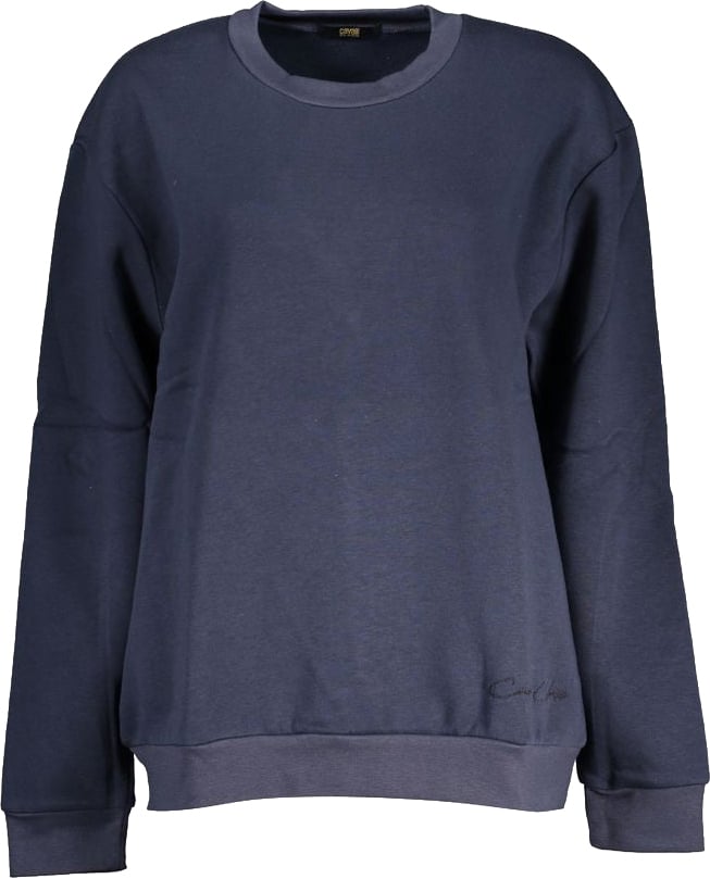 Cavalli Class Blu Polyester Woman Sweatshirt Blauw