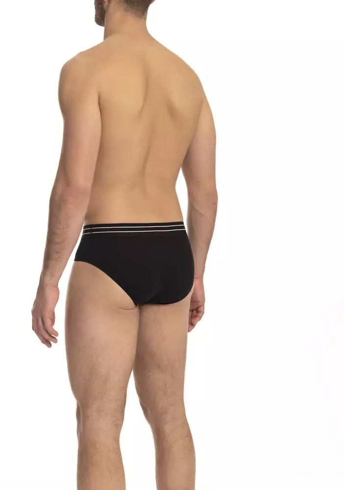 Cavalli Class Black Cotton Men's Underwear Trio Pack Zwart