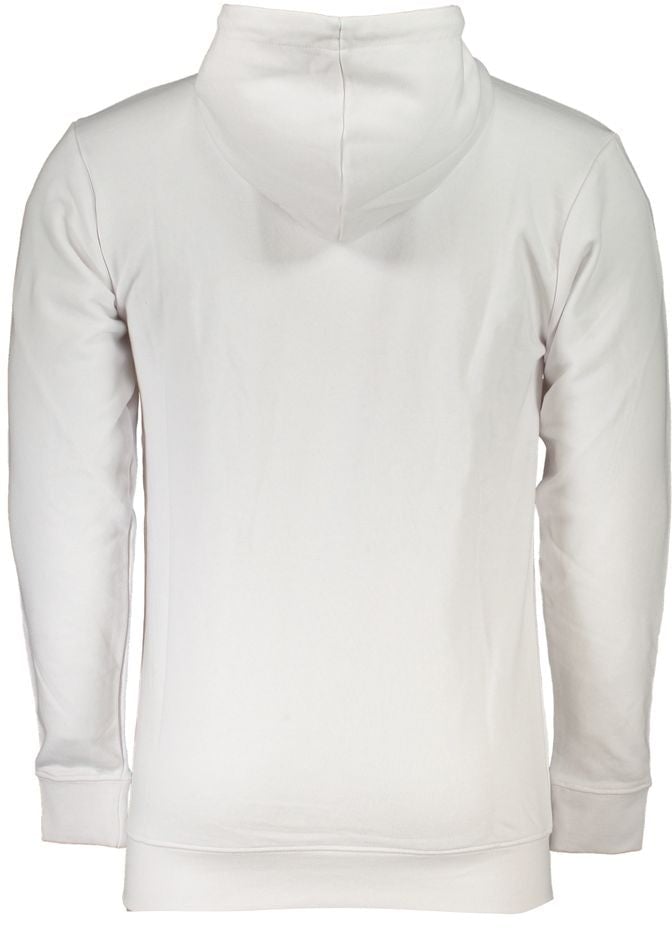 Cavalli Class White Cotton Men Sweater Wit