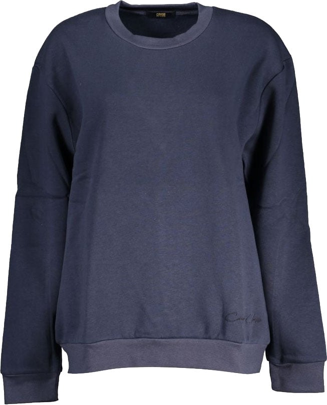 Cavalli Class Blu Polyester Woman Sweatshirt Blauw