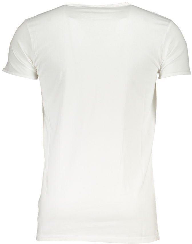 Cavalli Class White Cotton Men's T-Shirt Wit