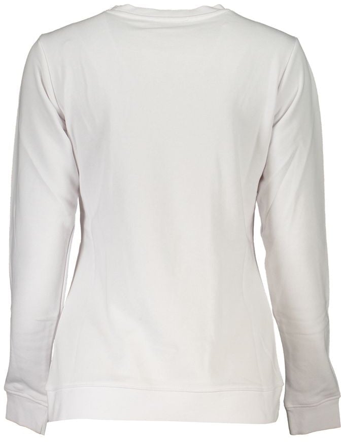 Cavalli Class White Cotton Women Sweatshirt Wit