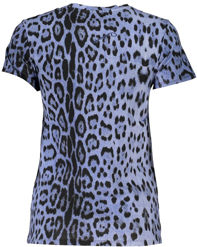 Cavalli Class Azzurro Cotton Women T-Shirt Oranje