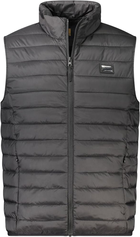 Cavalli Class Nero Polyester Men Jacket Zwart