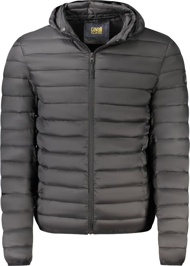 Cavalli Class Black Polyester Men's Jacket Zwart