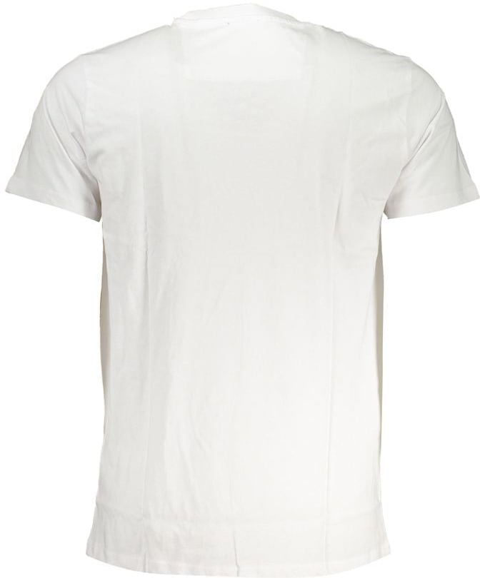 Cavalli Class Bianco Cotton Men T-Shirt Wit