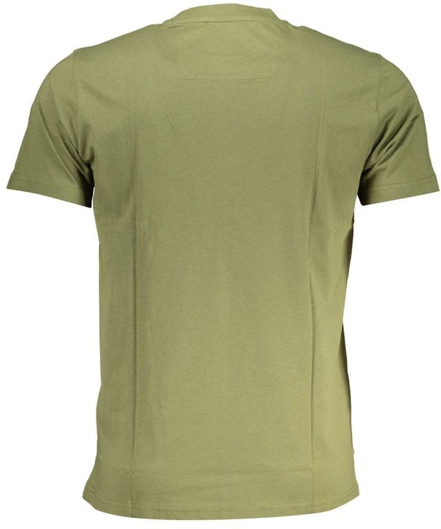Cavalli Class Verde Cotton Men T-Shirt Groen