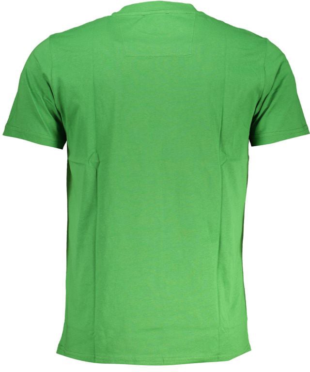 Cavalli Class Verde Cotton Men T-Shirt Beige