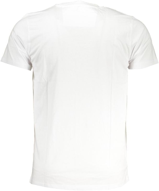 Cavalli Class Bianco Cotton Uomo T-Shirt Wit