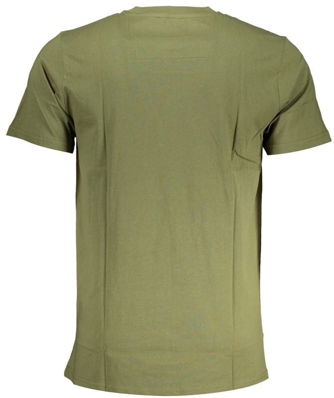Cavalli Class Verde Cotton Men T-Shirt Wit