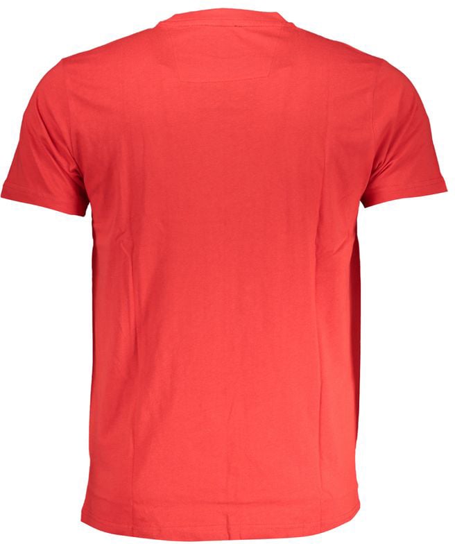 Cavalli Class Rosso Cotton Men T-Shirt Groen