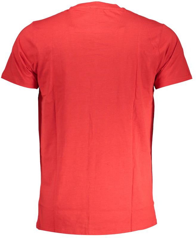 Cavalli Class Rosso Cotton Men T-Shirt Rood