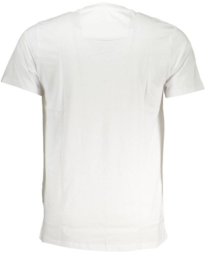 Cavalli Class White Cotton Men T-Shirt Wit