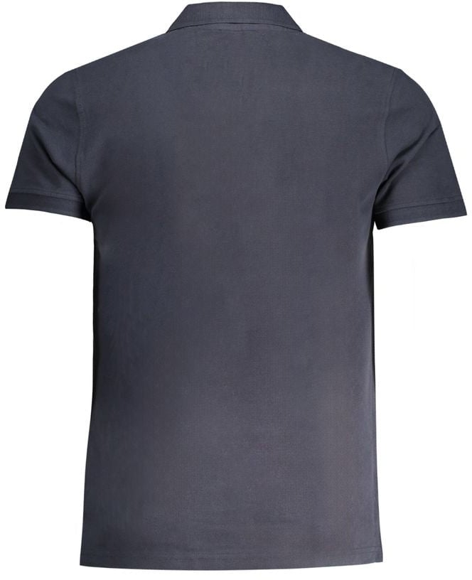 Cavalli Class Blu Cotton Men Polo Blauw