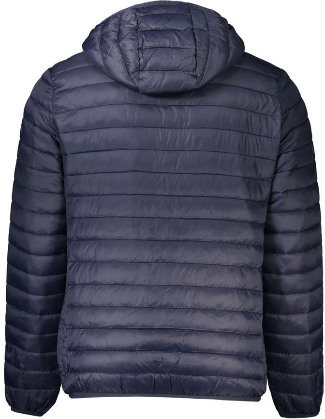 Cavalli Class Blue Polyamide Men's Jacket Blauw