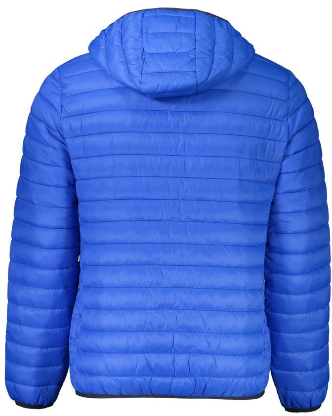 Cavalli Class Blu Poliammide Men's Jacket Blauw
