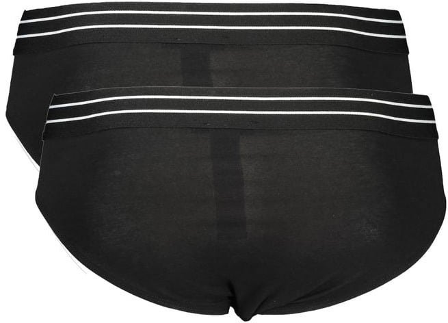 Cavalli Class Nero Cotton Men's Underwear Slip Zwart