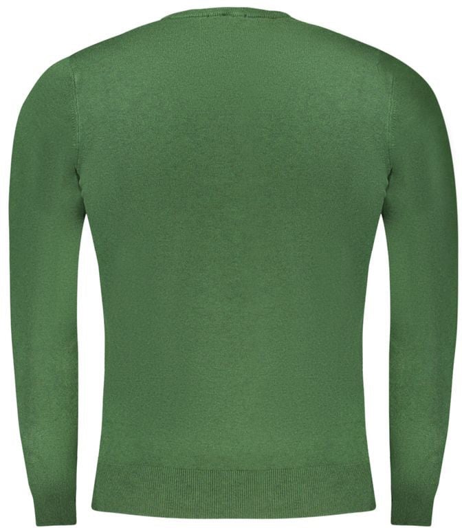 Cavalli Class Verde Viscose Men Sweater Groen