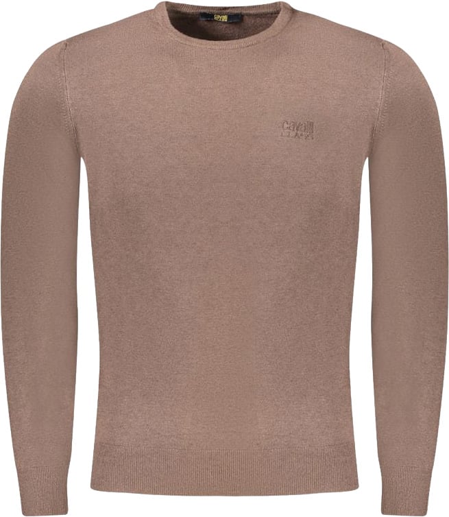 Cavalli Class Marrone Viscose Men's Sweater Bruin
