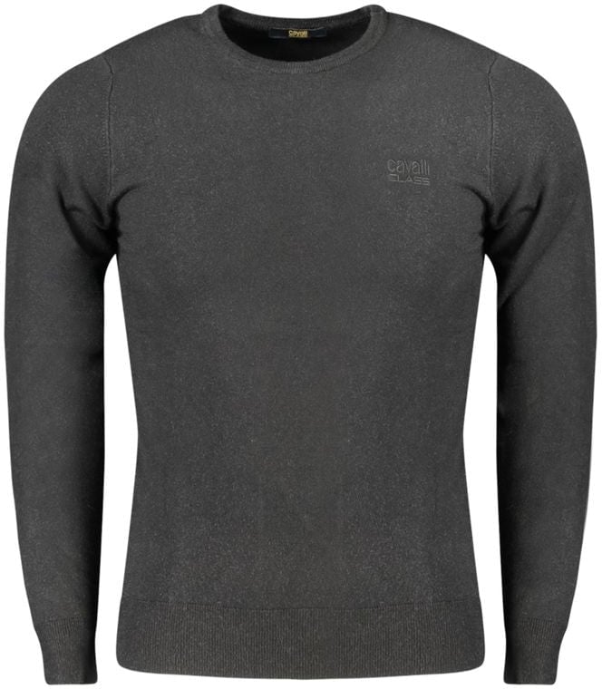 Cavalli Class Nero Viscosa Uomo Maglia Zwart