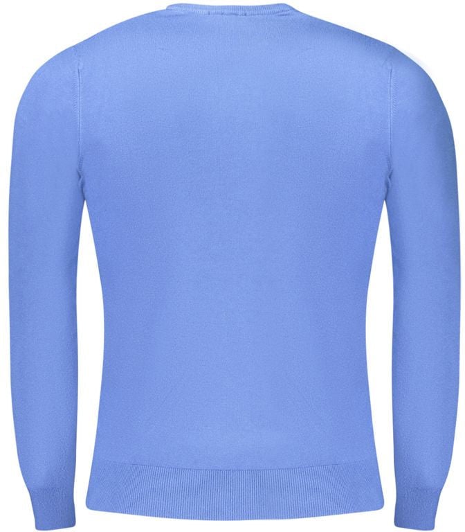 Cavalli Class Blu Viscosa Men Sweater Blauw