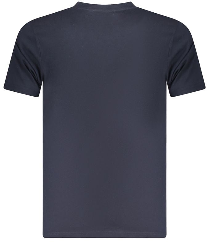 Cavalli Class Blu Cotton Men T-Shirt Zwart