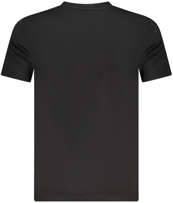 Cavalli Class Black Cotton Men T-Shirt Zwart