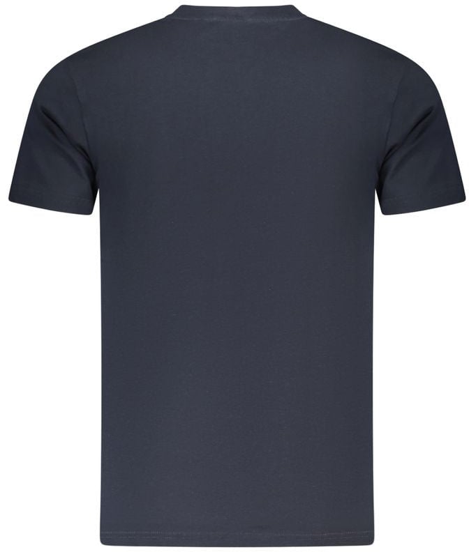 Cavalli Class Blu Cotton Men T-Shirt Blauw